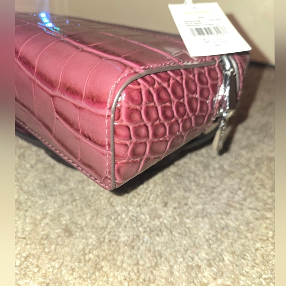 NWT Michael Kors Jana Leather Croc Embossed Crossbody Bag - Picture 8 of 11